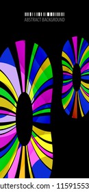 Abstract colorful background template with blended multiple bar shapes