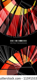 Abstract colorful background template with blended multiple bar shapes