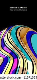 Abstract colorful background template with blended multiple bar shapes