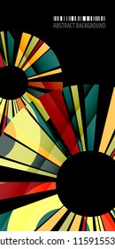 Abstract colorful background template with blended multiple bar shapes