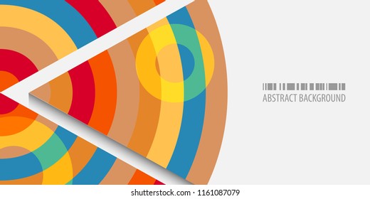 Abstract colorful background template with blended strips