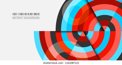 Abstract colorful background template with blended strips