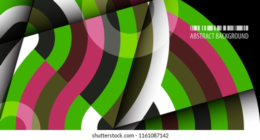 Abstract colorful background template with blended strips
