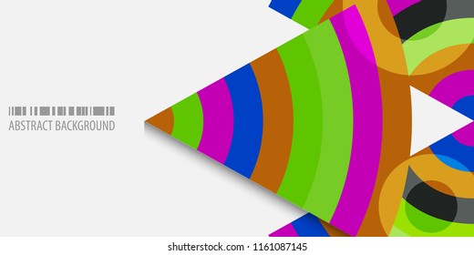 Abstract colorful background template with blended strips