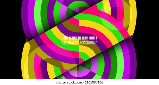 Abstract colorful background template with blended strips