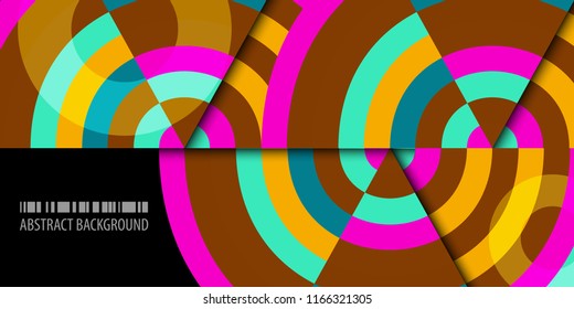 Abstract colorful background template with blended strips