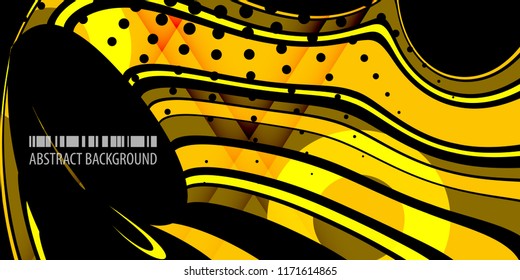 Abstract colorful background template with blended multiple ribbons