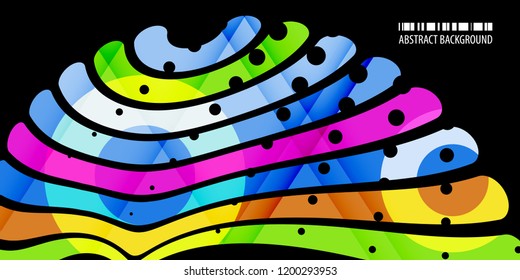 Abstract colorful background template with blended multiple bar shapes