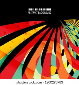 Abstract colorful background template with blended multiple bar shapes