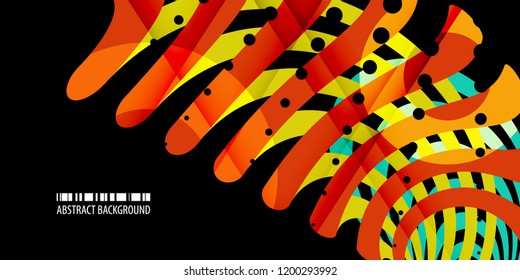 Abstract colorful background template with blended multiple bar shapes