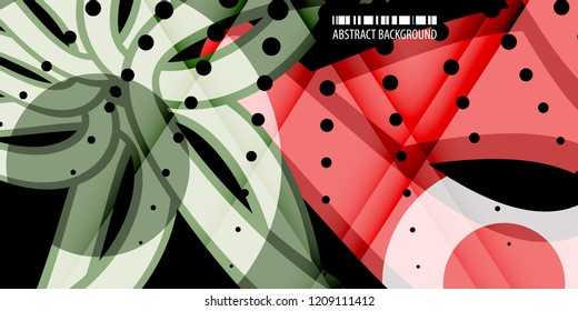 Abstract colorful background template with blended multiple bar shapes