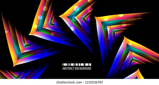 Abstract colorful background template with blended multiple bar shapes