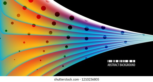 Abstract colorful background template with blended multiple bar shapes
