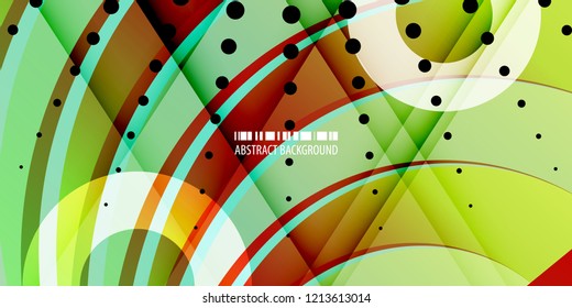 Abstract colorful background template with blended multiple bar shapes