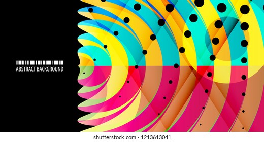 Abstract colorful background template with blended multiple bar shapes