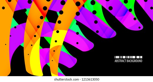 Abstract colorful background template with blended multiple bar shapes