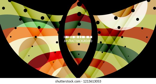 Abstract colorful background template with blended multiple bar shapes