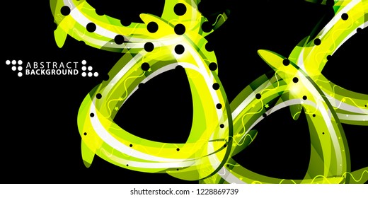 Abstract colorful background template with blended multiple geometric shapes