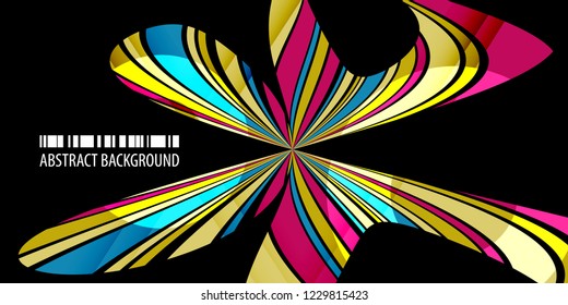 Abstract colorful background template with blended multiple bar shapes