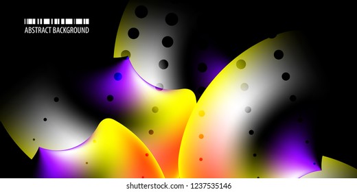 Abstract colorful background template with blended multiple bar shapes