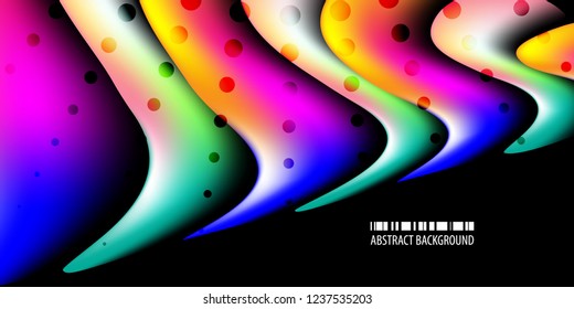 Abstract colorful background template with blended multiple bar shapes