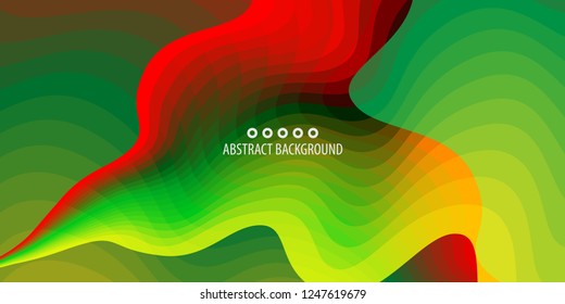 Abstract colorful background template with blended multiple discrete shapes