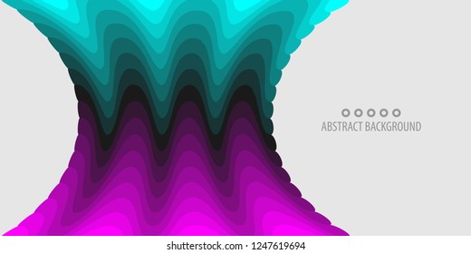 Abstract colorful background template with blended multiple discrete shapes