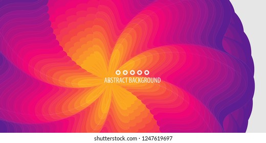 Abstract colorful background template with blended multiple discrete shapes