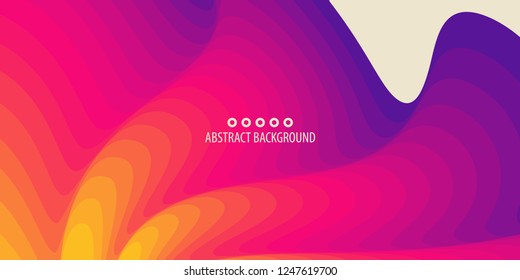Abstract colorful background template with blended multiple discrete shapes