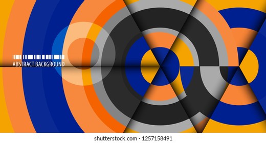 Abstract colorful background template with blended strips