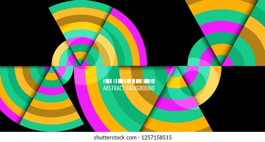 Abstract colorful background template with blended strips