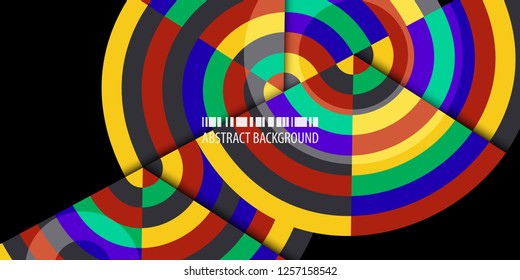 Abstract colorful background template with blended strips
