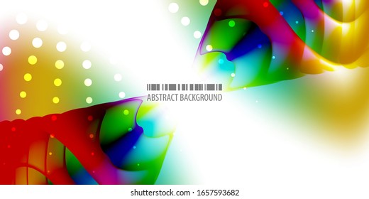 Abstract colorful background template with blended multiple geometric shapes