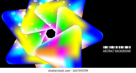 Abstract colorful background template with blended multiple geometric shapes