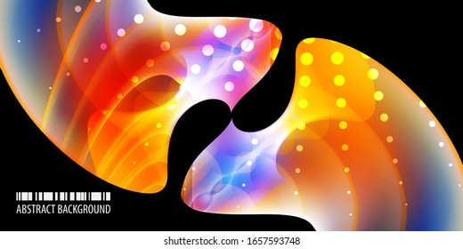 Plantilla de fondo de color abstracto con varias formas geométricas combinadas