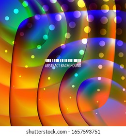 Abstract colorful background template with blended multiple geometric shapes