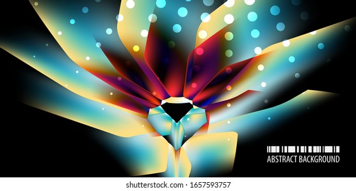 Abstrakte bunter Hintergrund-Vorlage mit mehreren geometrischen Formen
