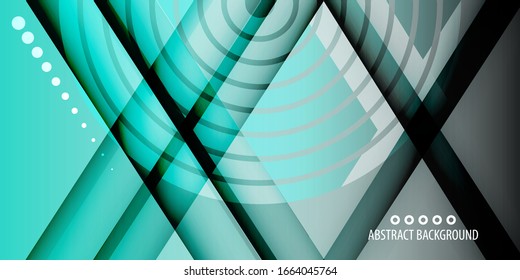 Plantilla de fondo de color abstracto con varias formas geométricas combinadas