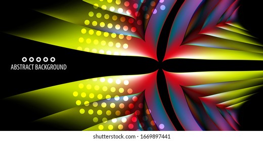 Plantilla de fondo de color abstracto con varias formas geométricas combinadas