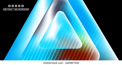 Plantilla de fondo de color abstracto con varias formas geométricas combinadas