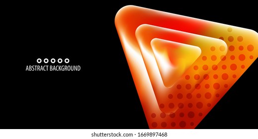 Plantilla de fondo de color abstracto con varias formas geométricas combinadas