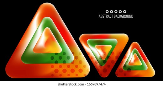 Abstract colorful background template with blended multiple geometric shapes