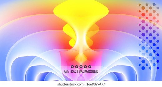 Abstract colorful background template with blended multiple geometric shapes