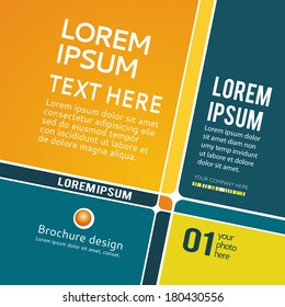 Abstract colorful background template. Poster