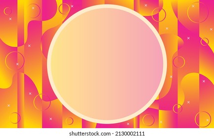 Abstract colorful background template vector. Background with round copy space for text, banner, flyer, pamphlet, or poster.