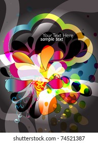 abstract colorful background for text