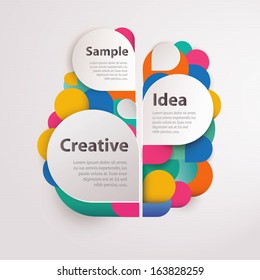 Abstract colorful background with text space. Vector