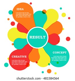 Abstract colorful background with text space. Vector illustration