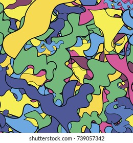 Abstract colorful background. Trendy style background with retro style texture, pattern and lines elements. Vector illustration