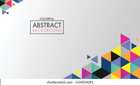 Abstract colorful background, Triangle futuristic